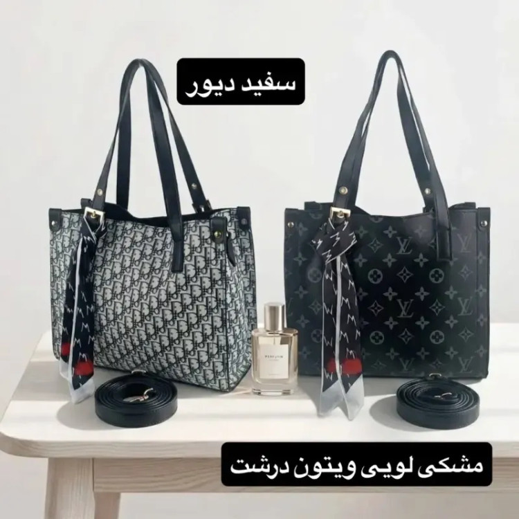 کیف زنانه چرم مصنوعی رسمی و روزمره با بند بلند