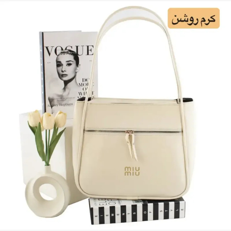کیف زنانه چرم مصنوعی روزمره اسپرت بزرگ