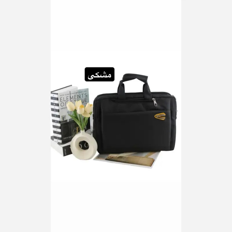 کیف مردانه سه کاره اداری رسمی پارچه ای ابعاد 40 در 30 در 10 سانتیمتر