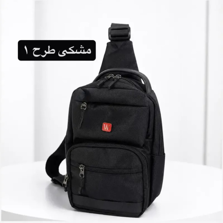 کیف مردانه اسپرت روزمره پارچه ای زیپی بند بلند 7 جیب