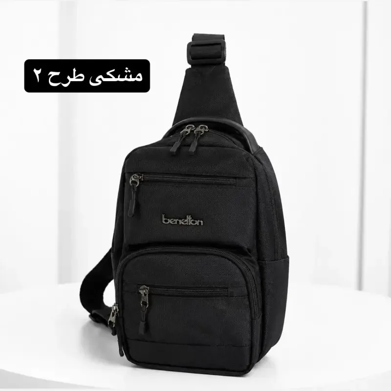 کیف مردانه اسپرت روزمره پارچه ای زیپی بند بلند 7 جیب