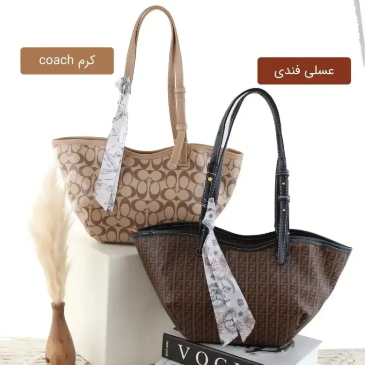 کیف زنانه چرم مصنوعی رسمی و روزمره با بند بلند
