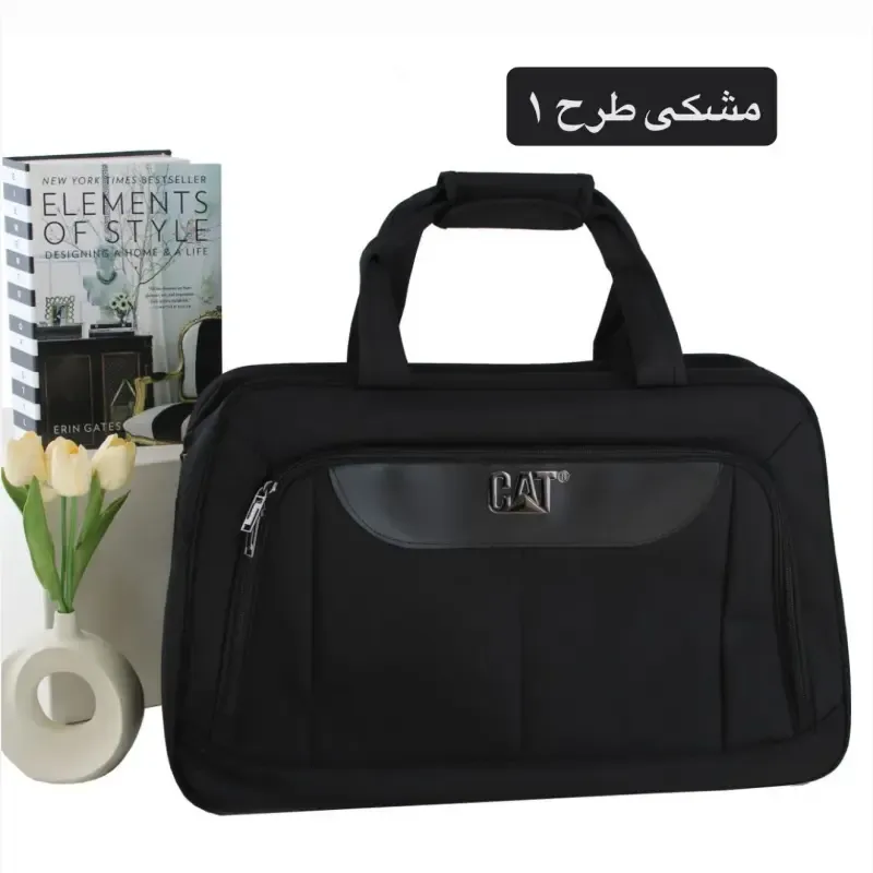 ساک ورزشی و اسپرت پارچهای با بند بلند و آستر ساتن ابعاد 20x40x58 سانتیمتر