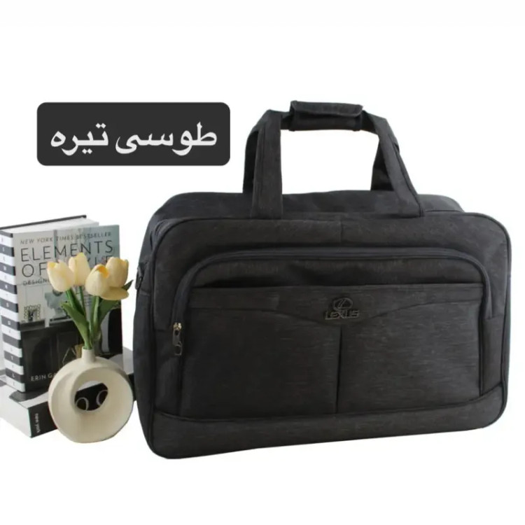ساک ورزشی و اسپرت پارچه ای سه بند با ابعاد 53 در 34 سانتیمتر