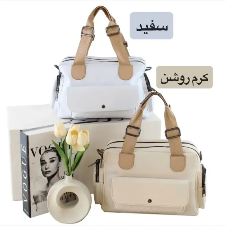 کیف زنانه چرم مصنوعی روزمره و رسمی بند بلند