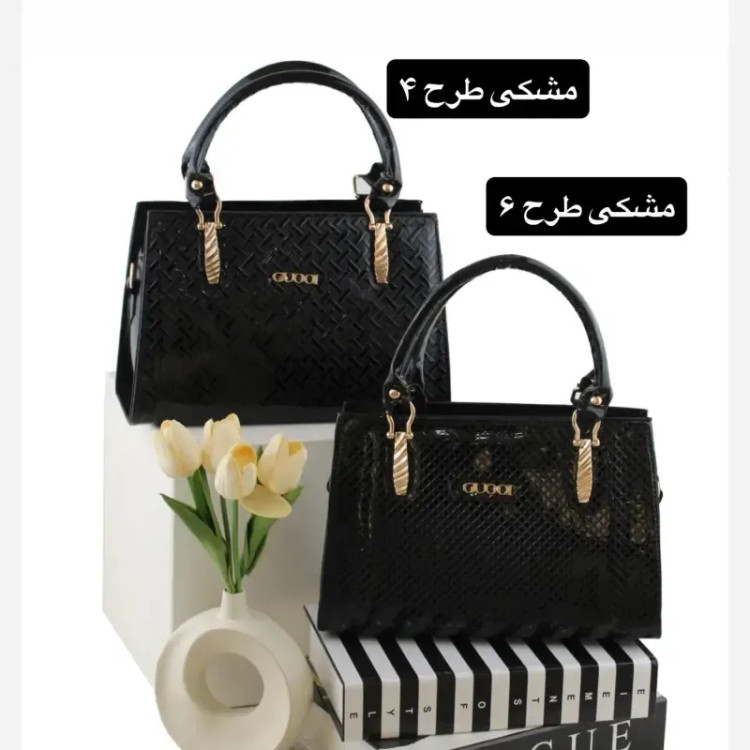 کیف زنانه رسمی و مجلسی چرم مصنوعی با بند بلند
