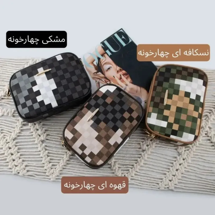 کیف پاسپورتی چرم مصنوعی زنانه روزمره ابعاد 20 در 15 سانتیمتر