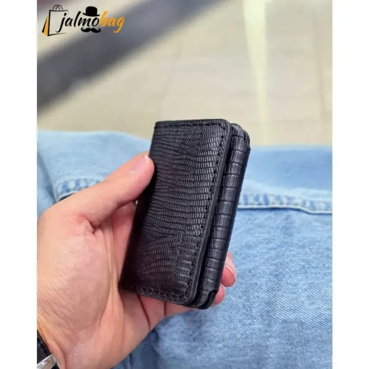 جاکارتی چرم طبیعی دکمه دار