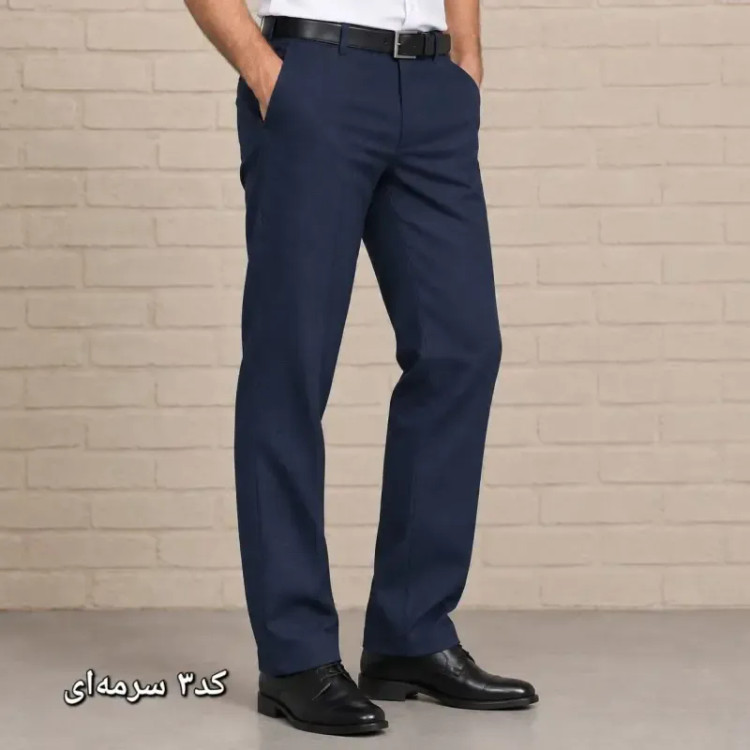 شلوار پارچه ای مردانه راسته پارچه زرین رنگ ثابت سایز 44 تا 54