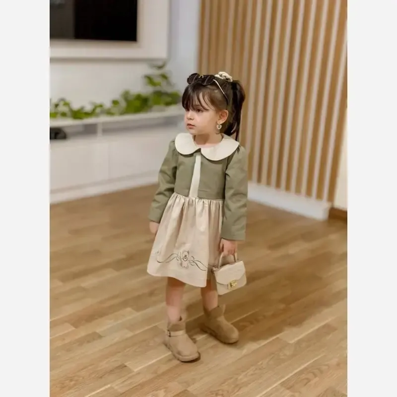 کت و سارافون دخترانه گلدوزی شده مناسب 3 تا 7 سال با طراحی خاص و دوخت تمیز