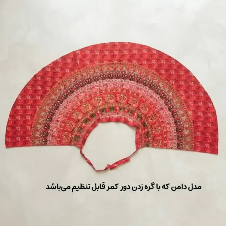 دامن زنانه لنگی کتان فری سایز مناسب تا سایز 52