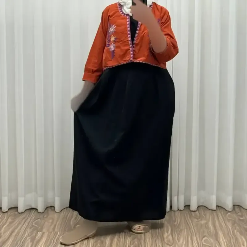 کت سارافون لینن مدل یولیا فری سایز زنانه مناسب تا سایز 48 چهارفصل شیک و راحت