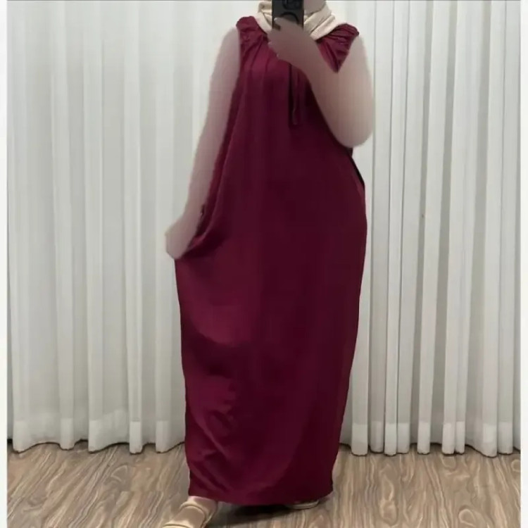 سارافون راحتی زنانه بلند نخی فری سایز مناسب تا سایز 54