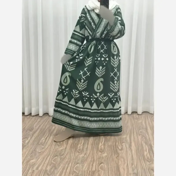 پیراهن ساحلی ترمه آسمانی بوگاتی فری سایز تا 48 شیک و راحت چهارفصل بدون آبرفت و چروک