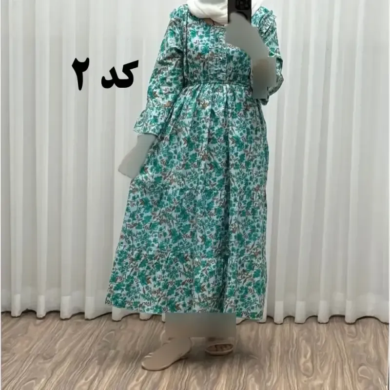 پیراهن ساحلی نخی آستین بلند فری سایز تا 48 کد 749 شسته شده بدون آبرفت و رنگ رفتگی چهارفصل تن خور شیک