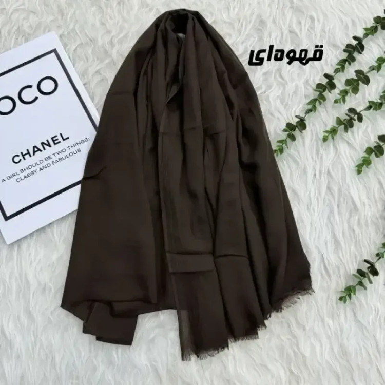 شال سوپرنخ وارداتی مشکی قواره 2000 در 98 سانتیمتر
