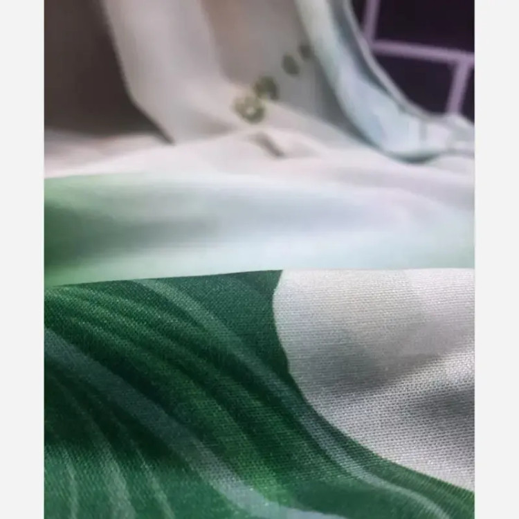 روسری نخ کاستوم قواره 140 طرح شیوا سبز روشن