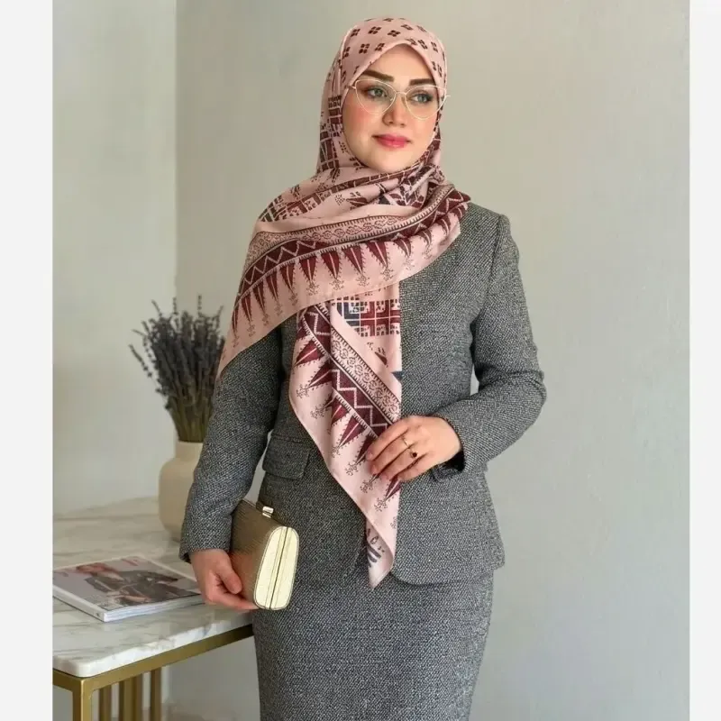 روسری نخ کاستوم طرح سما سایز 140