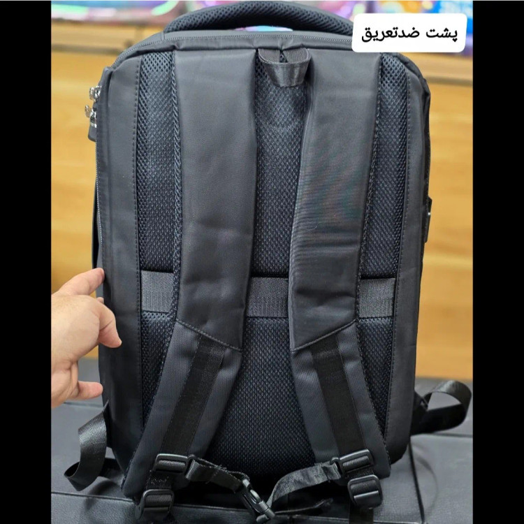 کوله پشتی لپتاپی قفل دار پورت دار روزمره اداری دانشجویی دبیرستانی